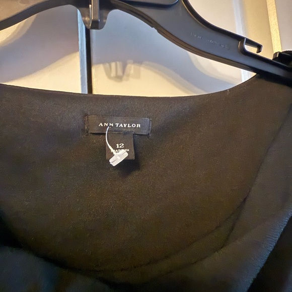 Ann Taylor Black Draped Midi Dress - Picture 5 of 9